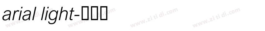 arial light字体转换 arial light字体转换